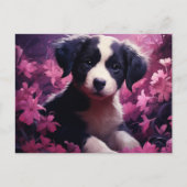 Carte Postale Bouquet de Joie Canine (Devant)