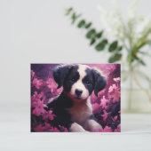 Carte Postale Bouquet de Joie Canine (Debout devant)