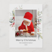 Carte Postale Bouquet de Noël des Baies rouges Rapport annuel (Devant)