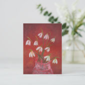 Carte Postale Bouquet de perce-neige (Debout devant)