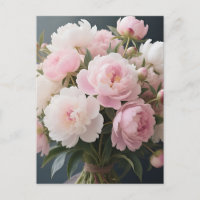 Bouquet de pivoines rose tendre Floral romantique
