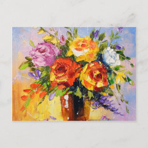 Carte Postale Bouquet de rose
