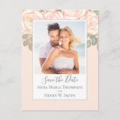 Carte Postale Bouquet de rose simple et élégant (Devant)