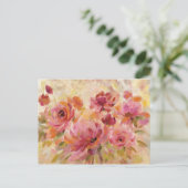 Carte Postale Bouquet de Roses (Debout devant)