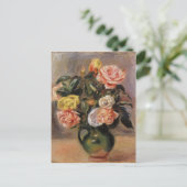 Carte Postale Bouquet de Roses par Pierre-Auguste Renoir (Debout devant)