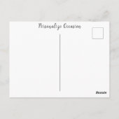 Carte Postale Bouquet de roses pour toutes occasions dans un vas (Dos)