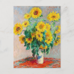 Carte Postale Bouquet de tournesols Claude Monet