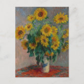 Carte Postale Bouquet de tournesols Monet (Devant)