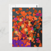 Carte Postale Bouquet des coeurs (Devant / Derrière)