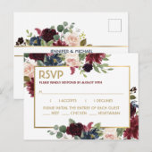 Carte Postale Bouquet d'or de la marine de Bourgogne Réponse du  (Devant / Derrière)