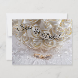 Carte Postale Bouquet et anneaux de 7060 Mariages