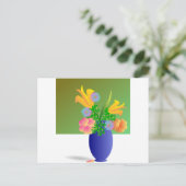 Carte Postale Bouquet Fleurs Clipart (Debout devant)