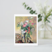 Carte Postale Bouquet Fleurs Crystal Vase Valadon (Debout devant)