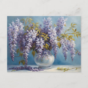 Carte Postale Bouquet Fleurs de Wisteria
