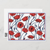 Carte postale Bouquet floral (Devant / Derrière)