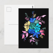 Carte Postale Bouquet floral n° 2 (Devant / Derrière)
