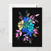 Carte Postale Bouquet floral Nr 2 (Devant / Derrière)