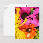 Carte Postale Bouquet mixte (Devant / Derrière)