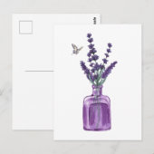 Carte Postale Bouquet pourpre de lavande (Devant / Derrière)