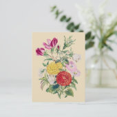 Carte Postale Bouquet - Rose (Debout devant)