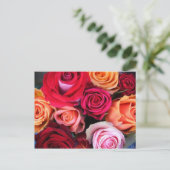 Carte postale Bouquet rose (Debout devant)