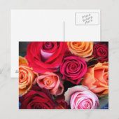 Carte postale Bouquet rose (Devant / Derrière)