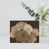 Carte Postale Bouquet Sepia Rose (Debout devant)
