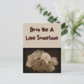 Carte Postale Bouquet Sepia Rose (Debout devant)