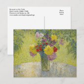 Carte Postale Bouquet sur la table de Martin (Devant / Derrière)