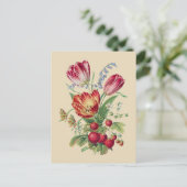 Carte Postale Bouquet - Tulipes (Debout devant)
