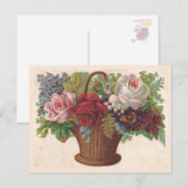 Carte postale bouquet Victoria (Devant / Derrière)