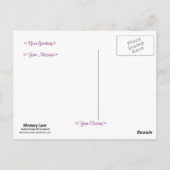 Carte Postale Bouquet Vintage (Dos)