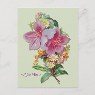 Carte Postale Bouquet Vintage