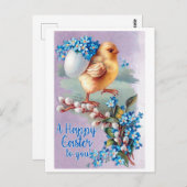 Carte Postale Bouquet vintage de pâques (Devant / Derrière)