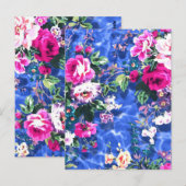 Carte Postale Bouquets avec roses (Devant / Derrière)