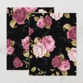 Carte Postale Bouquets de Roses 3 (Devant / Derrière)