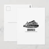 Carte Postale Bourges  Cathedrale SaintEtienne  Affiche Vintage  (Devant / Derrière)