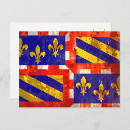 Carte Postale Bourgogne (Devant / Derrière)