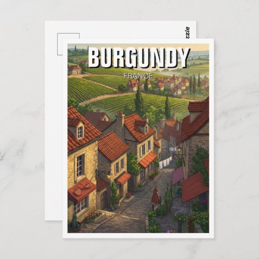 Carte Postale Bourgogne (Devant / Derrière)