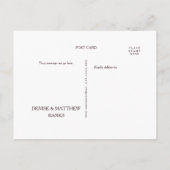 Carte Postale Bourgogne et Rose Merci (Dos)