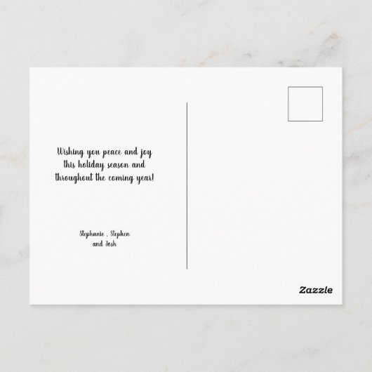 Carte Postale Bourgogne | Marsala New Home Happy Holiday Postcar (Dos)