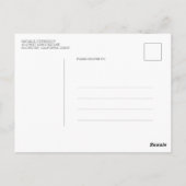 Carte Postale Bourgogne Red Peony Gold Birthday Merci (Dos)