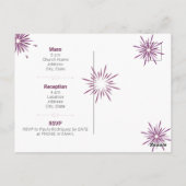 Carte Postale Bourgogne Rose rose Paris Feu d'artifice Quinceañe (Dos)