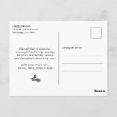 Carte Postale Bourgogne Rouge Moderne Botanique 3 Vacances Photo (Dos)