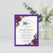 Carte postale Bourgogne violet jaune 90e anniversa (Debout devant)