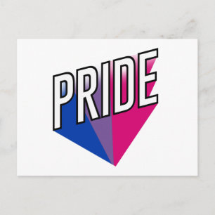 Carte Postale Bourse de fierté bisexuelle