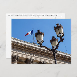 Carte Postale Bourse de Paris - France