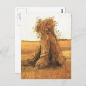 Carte Postale Bourses de blé dans un champ, van Gogh (Devant / Derrière)