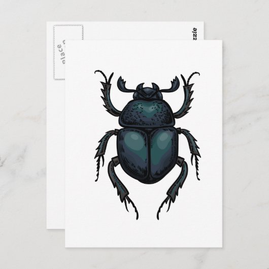 Carte Postale Bousier (Devant / Derrière)