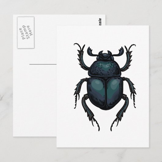 Carte Postale Bousier (Devant / Derrière)